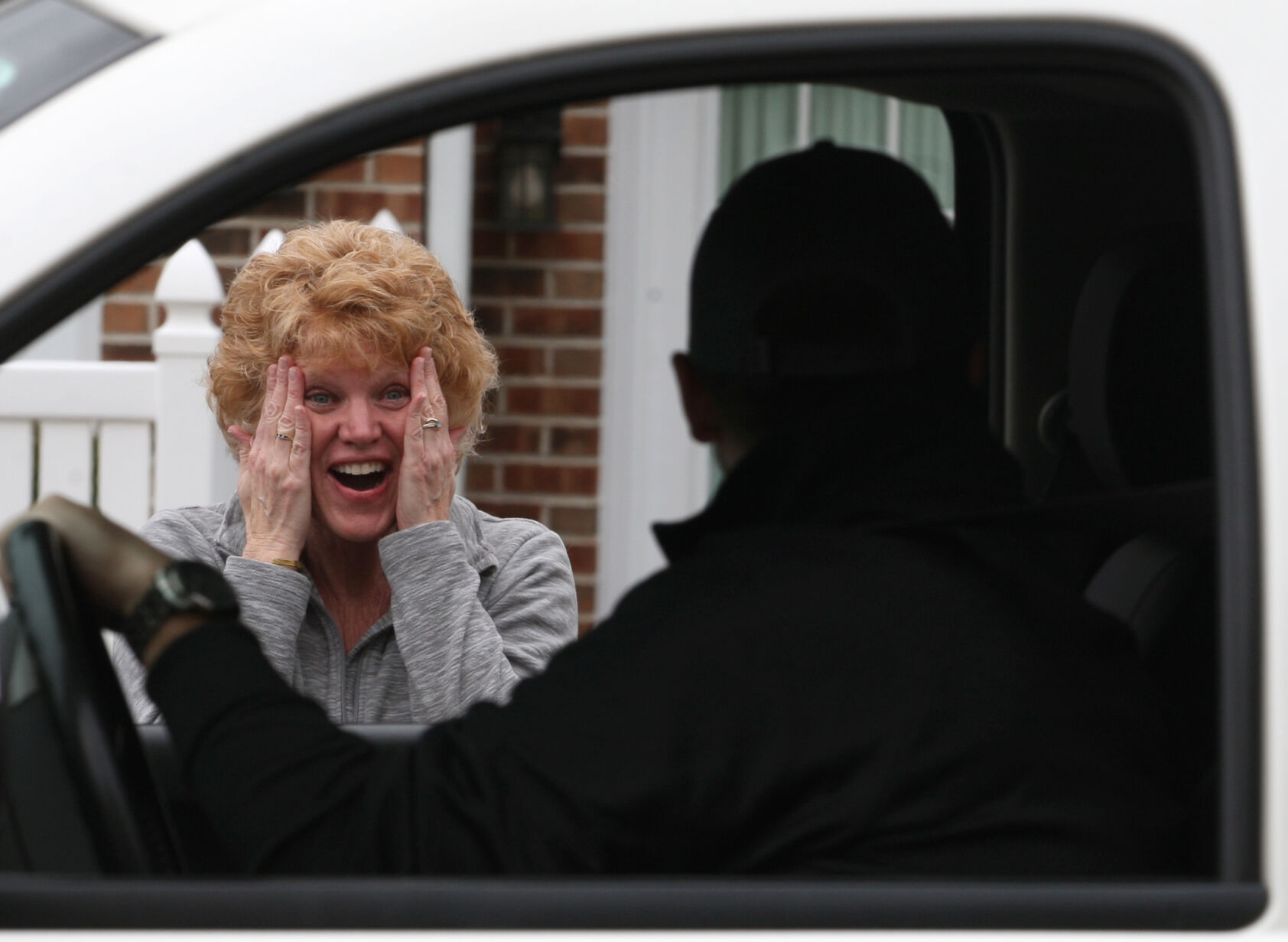 Kim Strubberg reacts in surprise